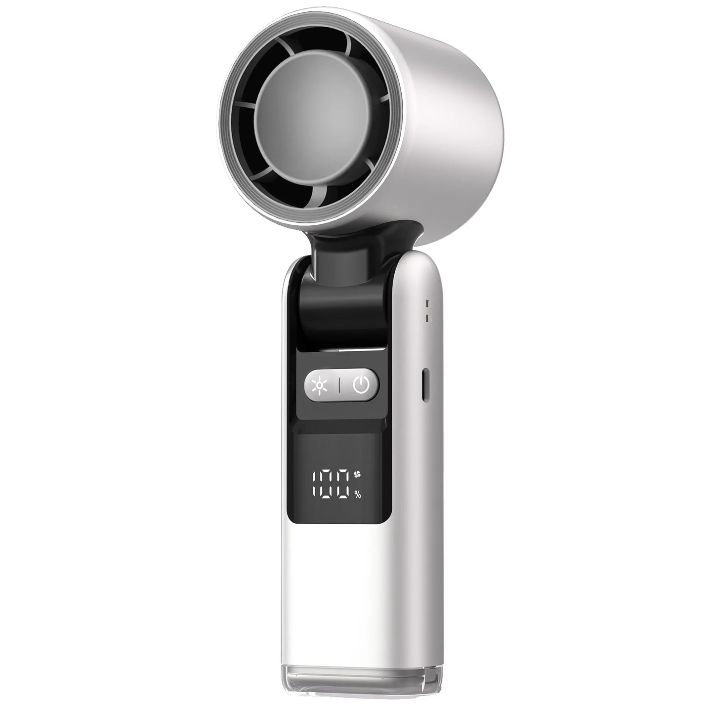 100 Turbos Chilled Ice Sensation Cold Fan Super Mini Turbo Speed Fan USB Powered Digital Display for Outdoor Camping Office Dorm